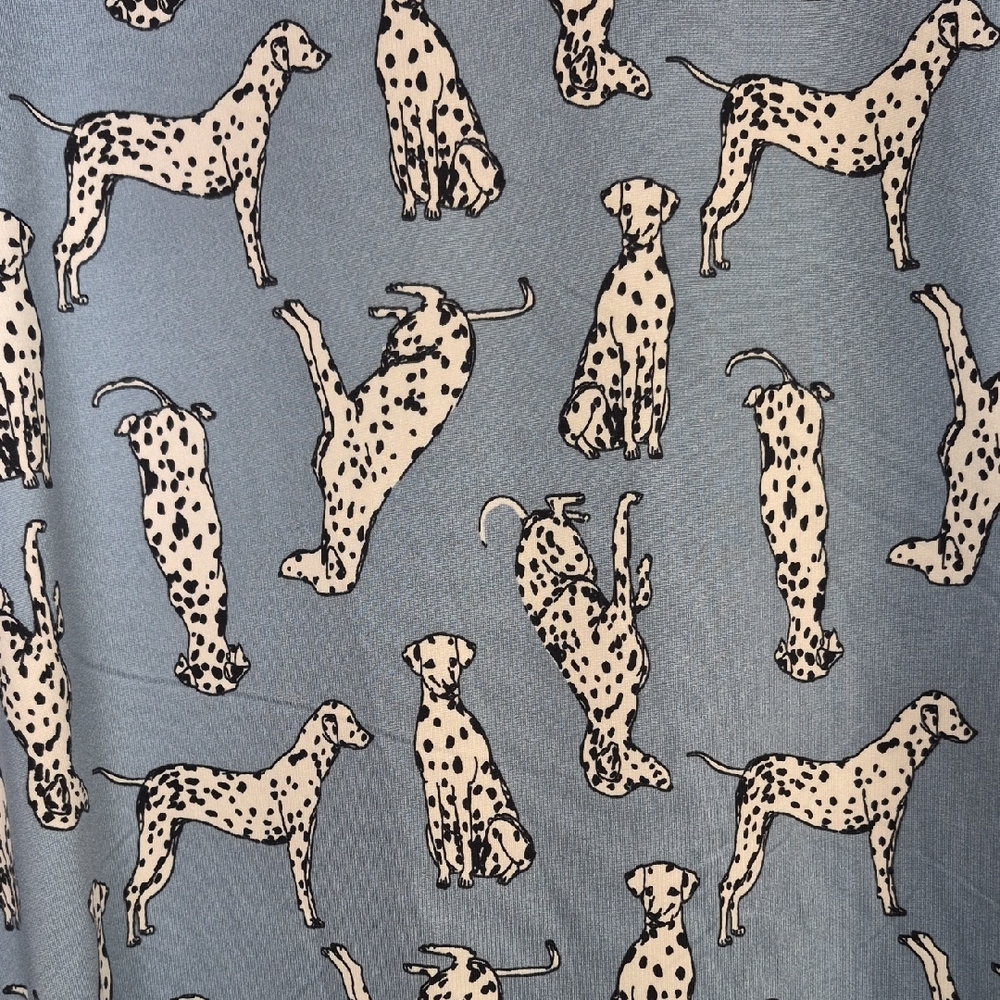Women’s Blue Dalmatian Print Sleep Shirt - Picture 2 of 7